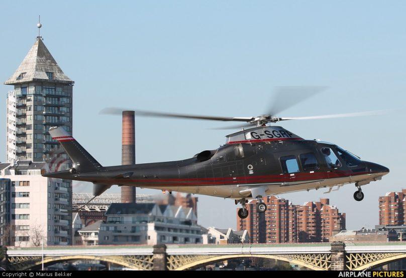 Agusta 109 Grand landing London Battersea