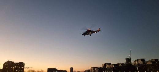 London Helicopter take off