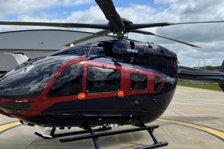 Airbus H145 D3 twin-engine helicopter available for charter from London Heliport, Battersea